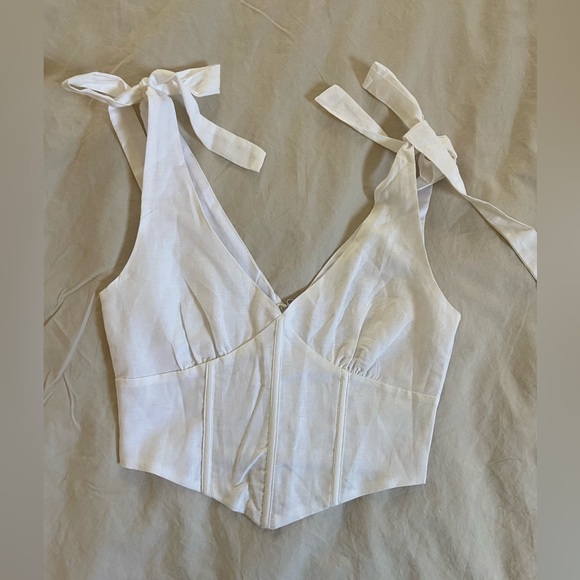 Pepper Mayo White Corset Top - Picture 5 of 6